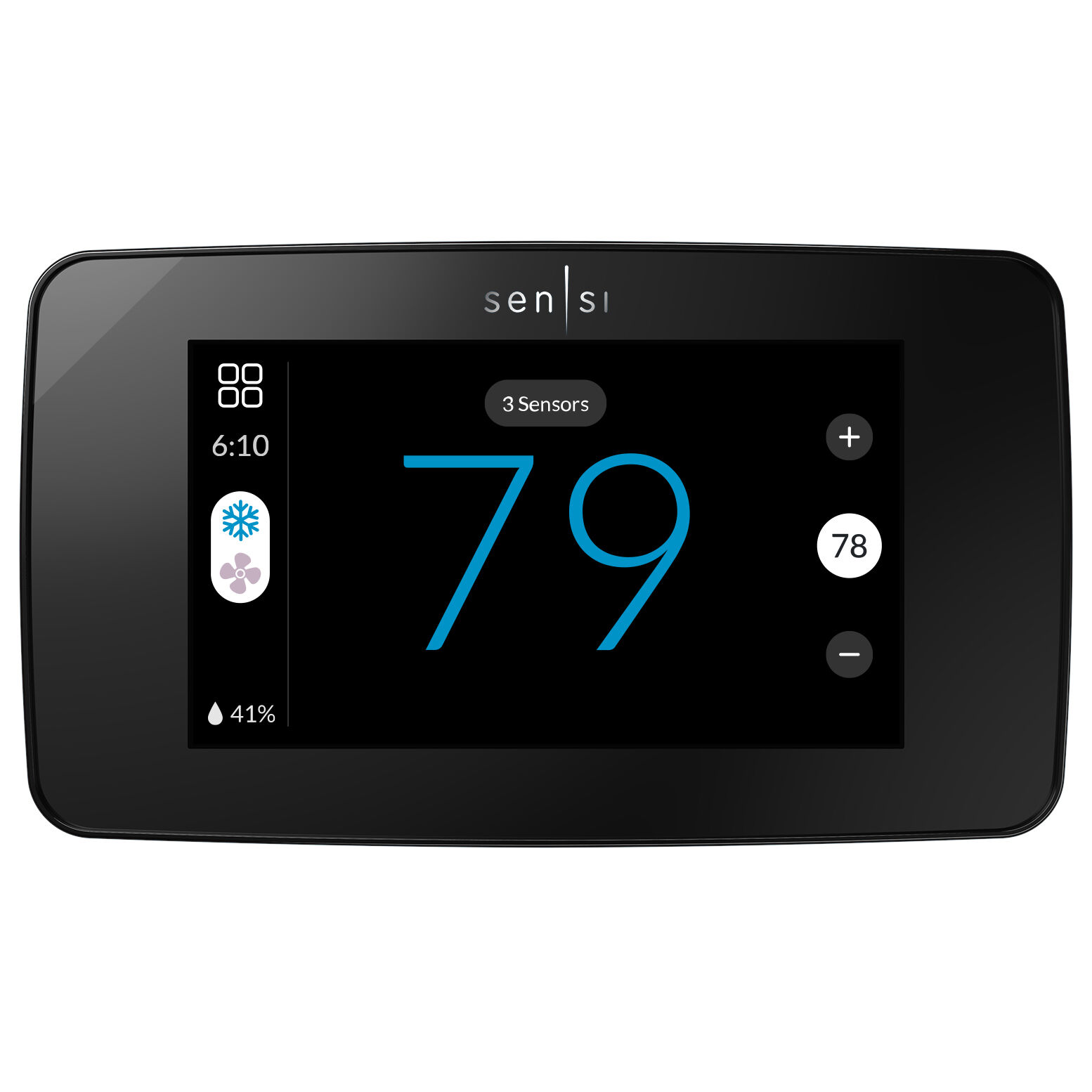Sensi Touch 2 smart thermostat Black | Evergy Marketplace